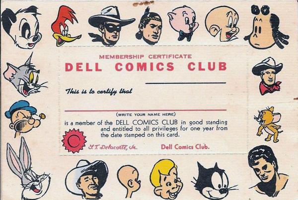 Dell Comics Club car